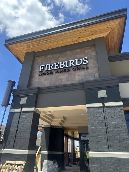 Firebirds Wood-Fired Grill exterior signage, Lincoln NE