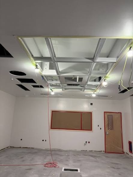 Good Samaritan Hospital Cath Lab renovation ceiling framing